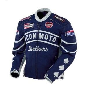Icon Moto Retro Daytona Leather Motorcycle Jacket